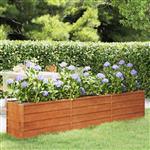 vidaXL Plantenbak verhoogd 240x40x45 cm cortenstaal roestig