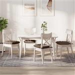 vidaXL Zitkussens 4 pcs Bruin 40 x 40 x 6 cm Stof