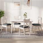 vidaXL Zitkussens 4 pcs Donkergrijs 40 x 40 x 6 cm Stof