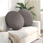 vidaXL Zitkussens 2 pcs Taupe Ø80 x 29 cm Stof