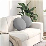 vidaXL Zitkussens 2 pcs Wolkengrijs Ø40 x 13 cm Stof