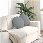 vidaXL Zitkussens 2 pcs Lichtgrijs Ø40 x 13 cm Stof