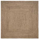 vidaXL Tapijt Naturel en zwart 300 x 300 cm Jute