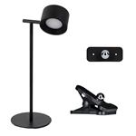 Oplaadbare Tafellamp 240 Lumen - 3 Lichtkleuren - Zwart