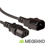 ACT Netsnoer LSZH C13 - C14 zwart 3 m