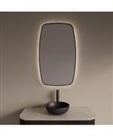 Spiegel Gliss Design Epos met Indirecte LED Verlichting en Verwarming 60x100cm Mat Zwart