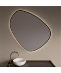 Spiegel Gliss Design Fenix met Indirecte LED Verlichting en Verwarming 80cm Mat Goud