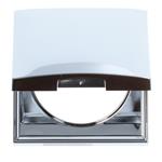 Berker Afdekraam Flow/Pure 1-Vaks met Klep Chroom Hoogglans