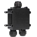 Waterdichte Kabeldoos IP68 - T-Connector - Voor Kabels 4-14mm - Zwart