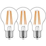 E27 LED Lamp 806 lm - Klassiek design - Warm wit licht - 3PACK