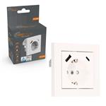 ProCharge Wandcontactdoos met USB-C en USB snelladers - Universeel - Wit - RAL9010
