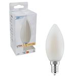 LongLife LED Filament Lamp Kaars E14 - Melkglas - Warm wit - 4.5W vervangt 40W
