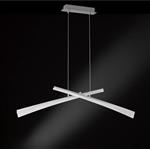 LED hanglamp X linear warmwit zwenkbaar - inkortbaar - zilver