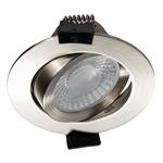 LED's Light PRO downlight inbouwspot Ø 68mm - Kantelbaar - Spatwaterdicht - Dim to Warm - Zilver