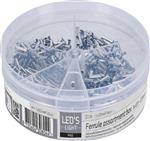 Aderhulzen assortiment set - 5 maten van 0.5mm² tot 2.5mm² - 1100 stuks