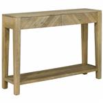 vidaXL Wandtafel Natuurlijk grijs 110 x 30 x 80 cm Massief Mango Hout