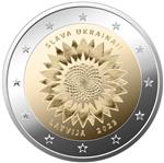 Letland 2 Euro 2023 'De Oekraïense Zonnebloem'