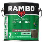 Pantserbeits Schutting Antraciet 1218 Transparant Mat 2,5 liter
