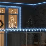 vidaXL Touwenlicht met 2400 LED Koud Wit 100 m PVC