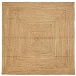 vidaXL Gebied Tapijt Beige 200 x 200 cm Jute