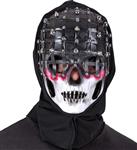 Halloween Masker Zwart Wit Skelet Gaas