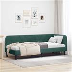 vidaXL Hoekbedframe met hoofdeinde Donkergroen 80 x 200 cm Fluweel