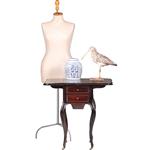 Koninklijk Palissander Werktafeltje privé Koningin Wilhelmina 5 X gemerkt  (No.591566)