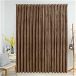 vidaXL Gordijn verduisterend met haken 290x245 cm fluweel beige