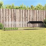 vidaXL Konijnenkooi Zilver 400 x 78 x 78 cm Gegalvaniseerd staal