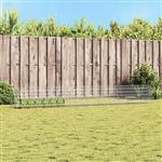 vidaXL Konijnenkooi Zilver 650 x 55 x 55 cm Gegalvaniseerd staal