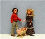 sunshine family met kind en wiegje mattel