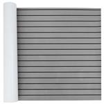 vidaXL Bootmat Gestreept Lichtgrijs met Zwart 240 x 90 x 0,5 cm EVA