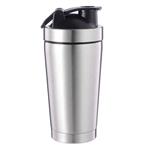 Fitness beker 500 ml | roestvrij stalen proteïne shaker