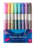 Outline marker (8 stuks)