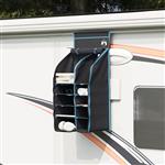 vidaXL Hangende Tent Organizer 10 Vakken Zwart 40,5 x 25 x 80 cm