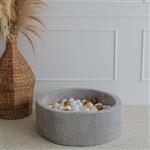 Ballenbad - Rib Velvet - 90x30cm - Grey Excl ballen