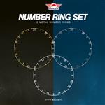 Bull's Metal Number Ring Set 3pcs