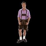 Lederhose Bruin Kort Geitenleer