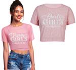 Roze Shirt Dames Party Girls