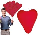 Rood Hartjes Ballonnen 15cm 10st