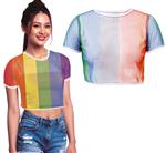 Regenboog Shirt Mesh