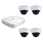 Dahua set 4-kanaals IP NVR + 4 x 4MP IP dome camera IP67
