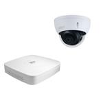 Dahua set 4-kanaals IP DVR + 1 x 4MP IP minidome camera IP66
