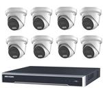 Hikvision 4 MP IP camerabewaking set 8 EXIR camera's