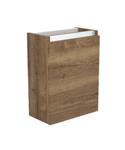 Fonteinkast Sanilux Trendline 52x40x22 cm Rechts Softclose Aluminium Tabak Oak