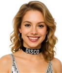 Disco 70S Choker Zwart Zilver