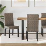 vidaXL Eetkamerstoel 2 pcs Zwart gewassen 45 x 54 x 93 cm