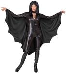 Halloween Cape Zwart Dames Vleermuis