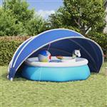 vidaXL Pooldome Blauw 500 x 500 x 236 cm 185T polyester met PU-coating