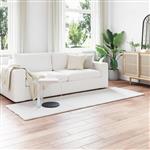 vidaXL Nep Konijnenbont Tapijt Olite Wit 80 x 250 cm Polyester